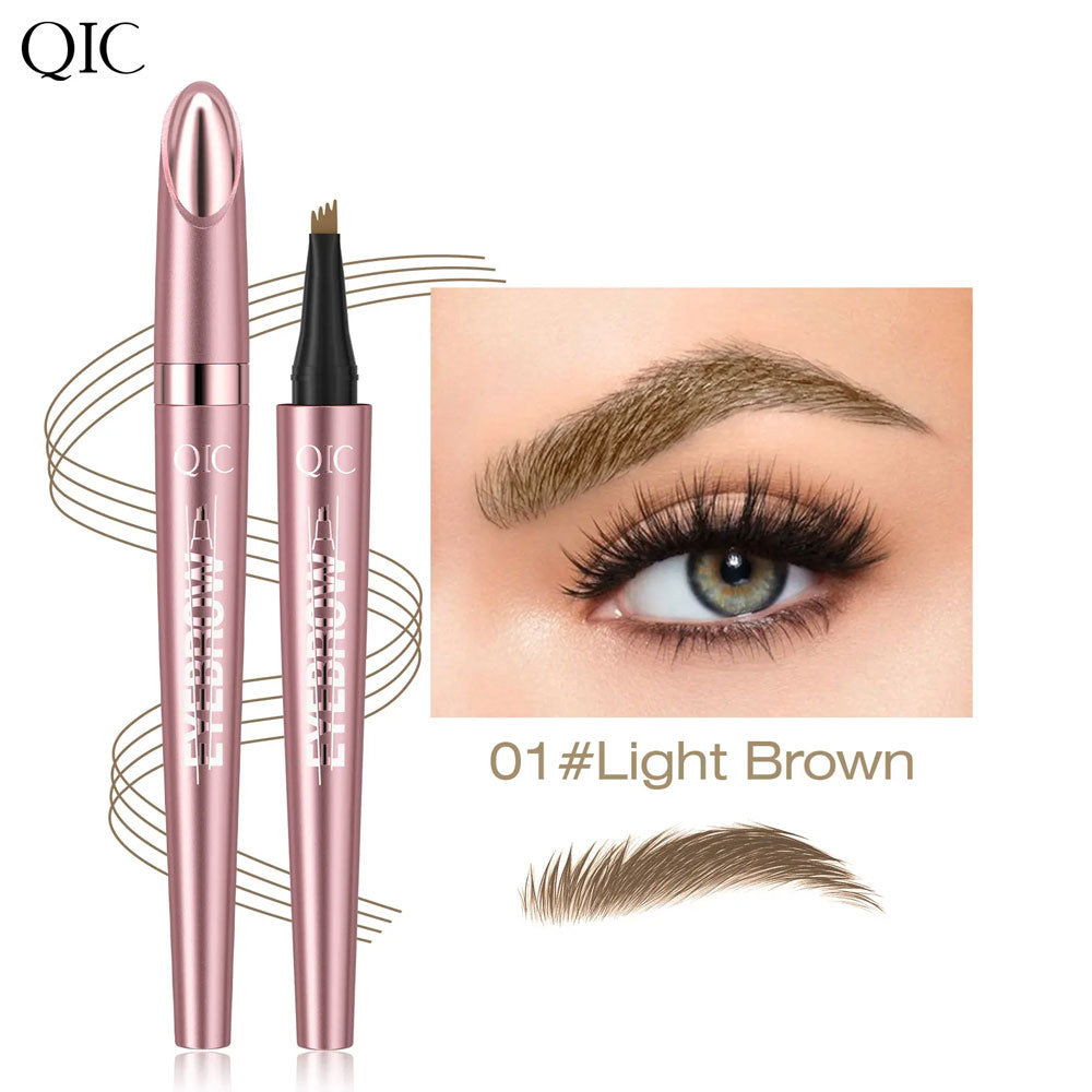 ✏️ BUY 1 GET 1 FREE! ✨ 3D Microblading Eyebrow Pencil – 4-Prong Tip, Waterproof & Natural Hair-Like Strokes 🖌️