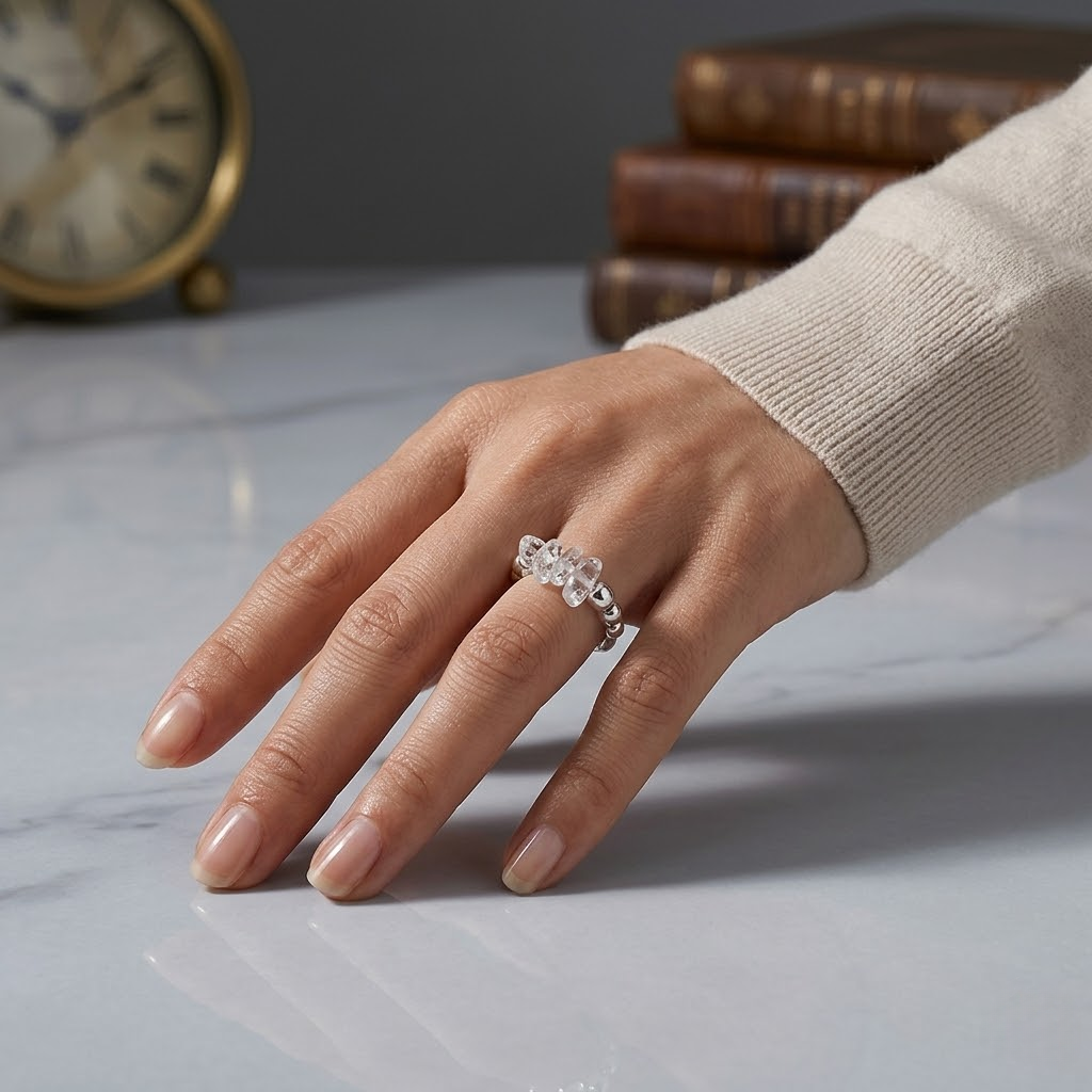 Lrregular Crystal Ring