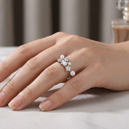 Star-Shaped Pearl Ring
