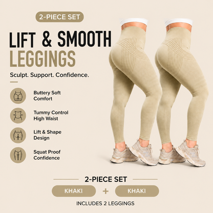 🌸Last Day! 50% OFF 2-Pack LBMLBM® Lift & Smooth Leggings