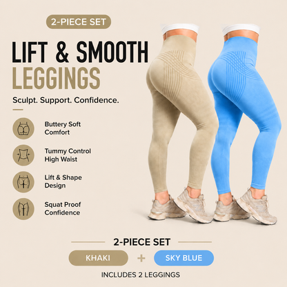 🌸Last Day! 50% OFF 2-Pack LBMLBM® Lift & Smooth Leggings