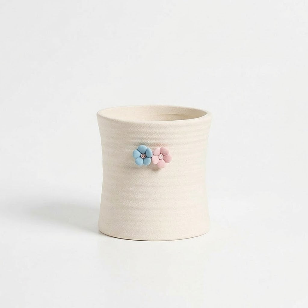 The Artisan Bisque Succulent Vessel | 3-Decal Vessel