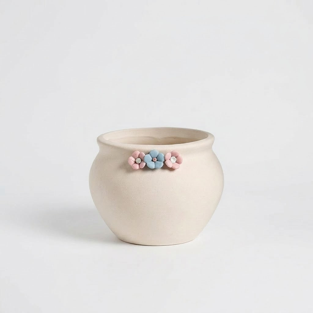 The Artisan Bisque Succulent Vessel | 5-Decal Vessel